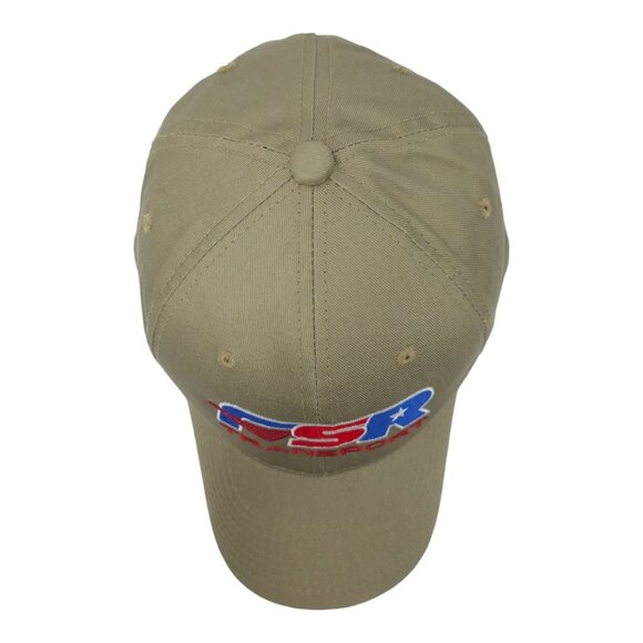FSR Transport Beige Khaki Adjustable Strapback Cap Trucker Baseball Hat Cotton - Picture 6 of 13